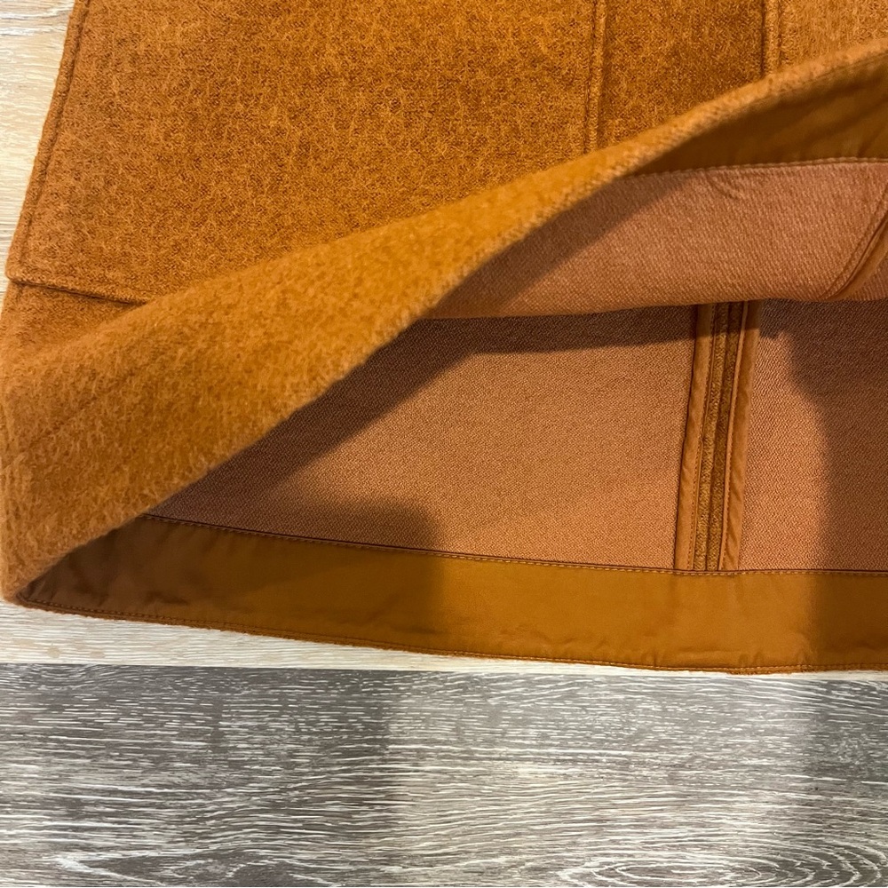COS Rust Wool Mini Skirt - Picture 6 of 13